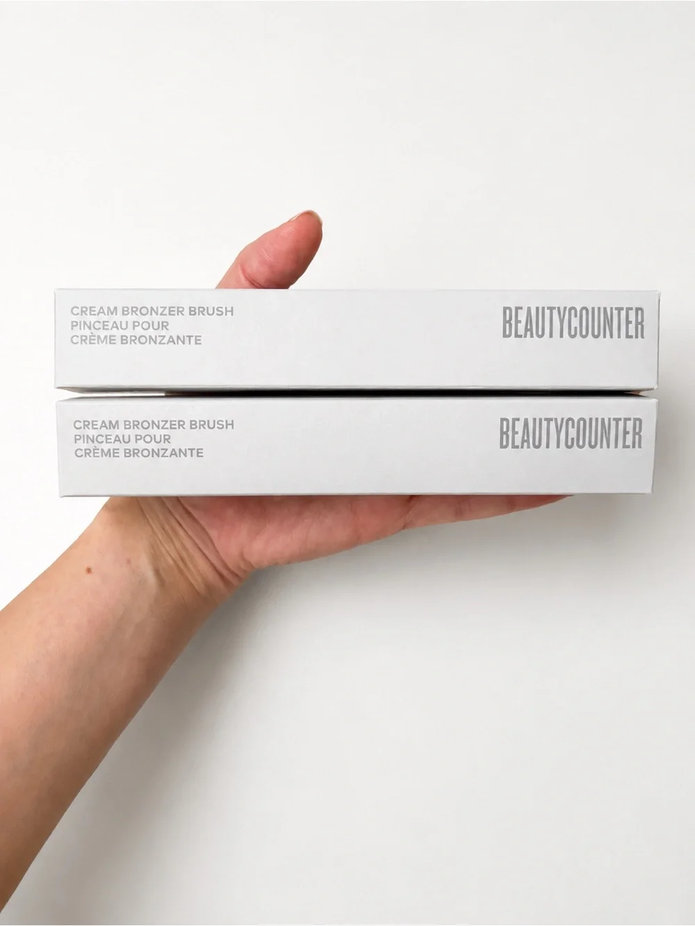 Beautycounter Cream Bronzer Brushes Bundle of 2 NIB Luxury Vegan Makeup